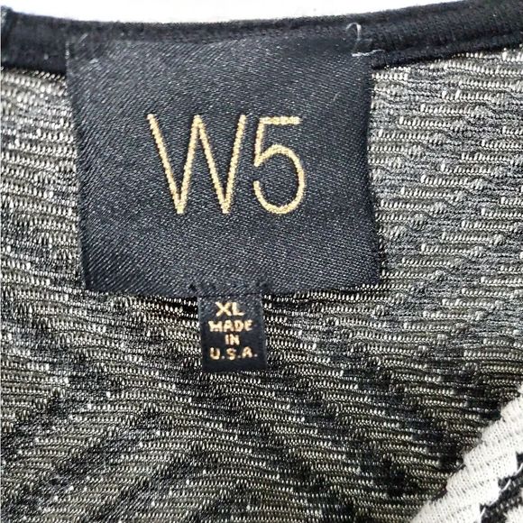 Anthropologie W5 Black and White Shirt with Fringe - Picture 6 of 6